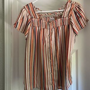 No Boundaries striped blouse
